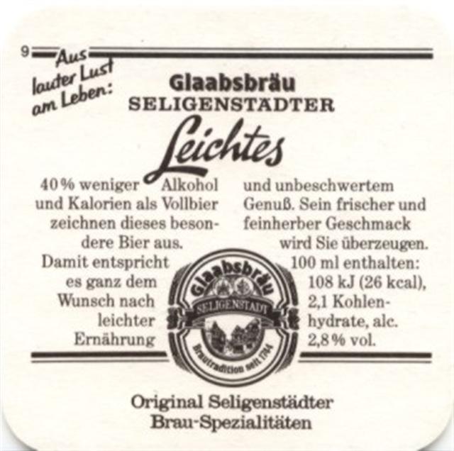 seligenstadt of-he glaab privat 3b (quad180-9 leichtes-schwarz)